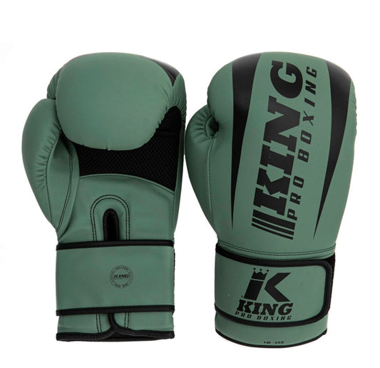 King Pro Boxing Bokshandschoenen - Revo - Olijfgroen