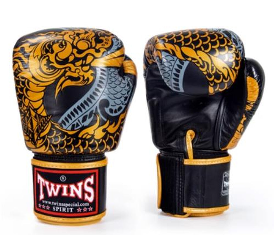 MUAY THAI BOXING GLOVES 8-14 Oz FBGVL3-52 BLACK