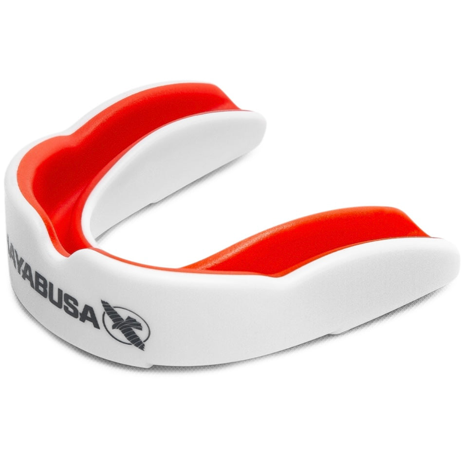 Hayabusa Combat Mouthguard - Adult - white/red